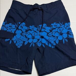 George Men's Dark Blue Floral Board Shorts